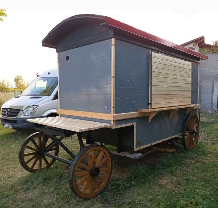 Vand car vienez - Caruta fast-food, Rulotă comercială, Rulotă street food, Food Truck, Chiosc