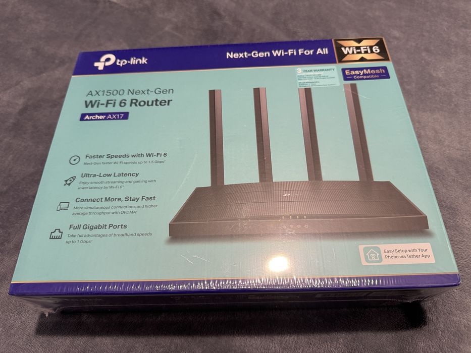 Рутер TP-Link AX1500 Next-Gen Wi-Fi 6 Archer AX17