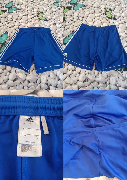 Pantaloni Scurți Adidas Albastri, Mărimea L, Stare Acceptabilă