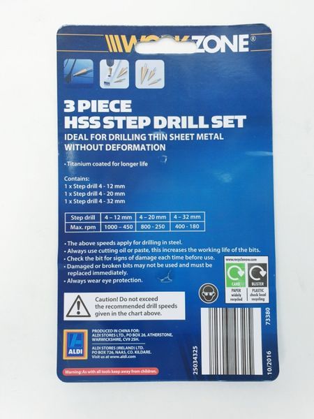 Freza metal conica elicoidala 3 piese