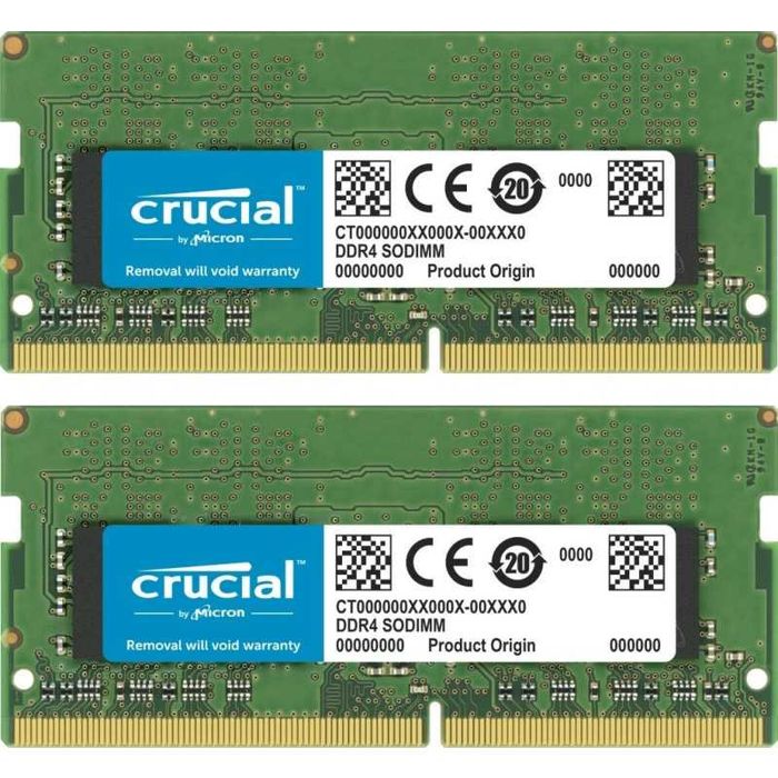 Vand memorie notebook Crucial 32GB DDR4, 3200MHz, CL22, 1.2v, Dual Channel Kit