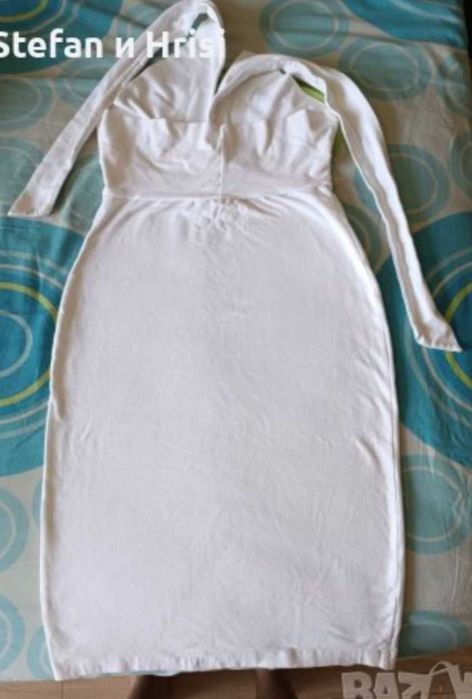 Дамска бяла рокля