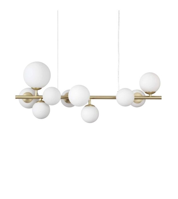 Set Lustra, aplica, plafoniera, Perlage SP14 auriu satinat Ideal Lux Italia ca noua!