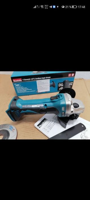 Акумляторный болгарка макита dga 452z