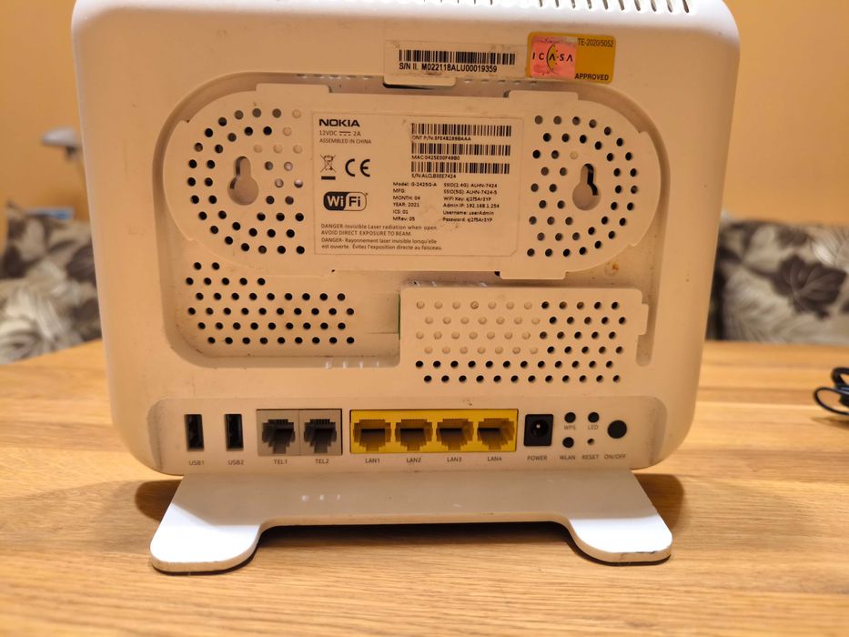 Оптичен рутер Nokia G-2425G-A + подарък