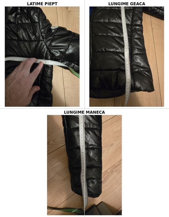 Geaca Moncler Branson 41338/50/68950, marimea 1, puf, neagra