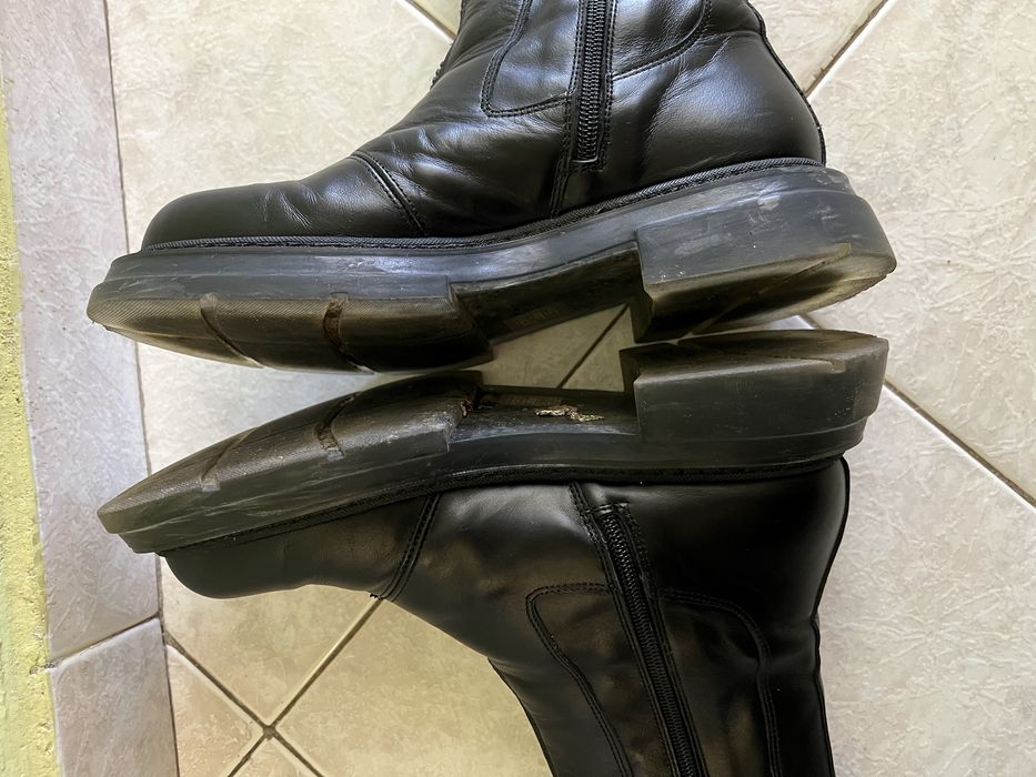 Ежедневни дамски боти от естествена кожа в черно  DANIELE GILARDO