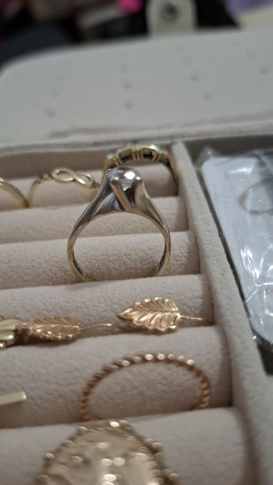 Inel aur 14k aur alb