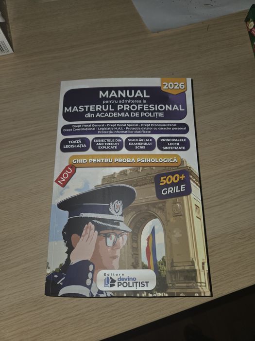 Carte Master Profesional Academia de Politie 2026