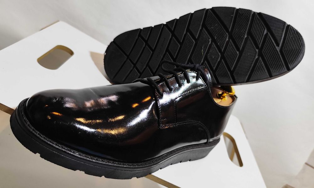 Pantofi derby 39.5 40 plain toe Imperial piele naturala moale