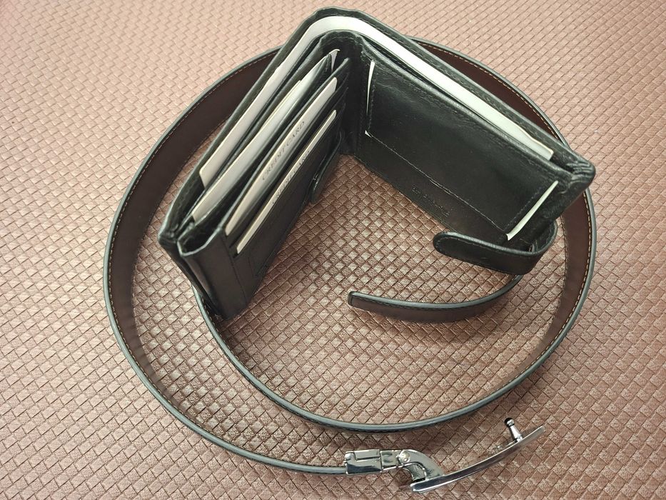 Мъжки комплект портфейл и колан