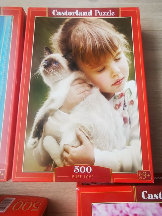 Lot Puzzle Castorland, 500 piese, pentru copii + 9 ani