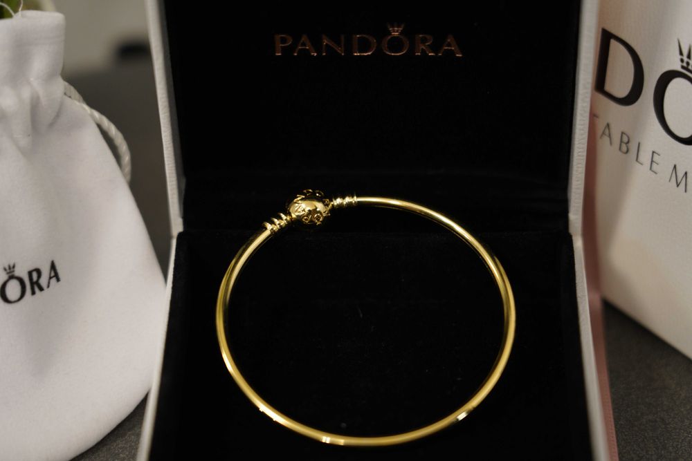 Гривна пандора - Топче златист цвят