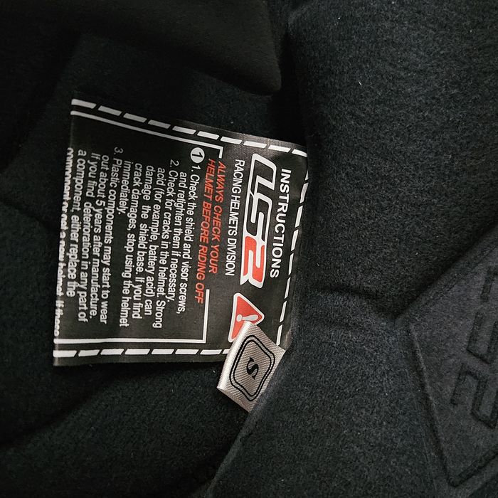 Casca Moto, LS2, S, Negru, Rosu, Full Face, 55/56