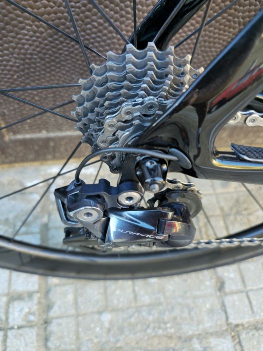 Карбонов Cervelo S5 Шосеен велосипед Dura-ace Електронен Монтаж S  размер 2x11  Перфектен