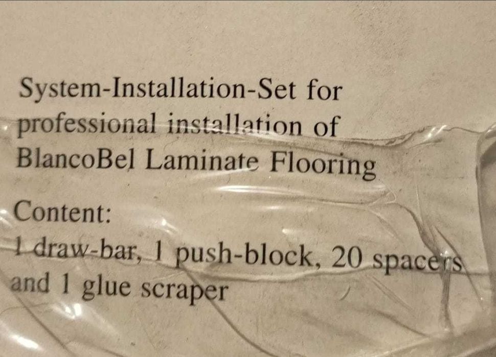 Set montare parchet laminat + șablon contur NOI