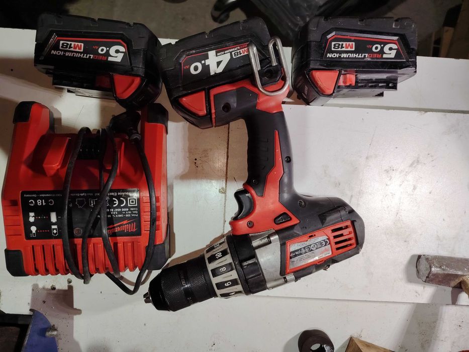 milwaukee m18 C18PD/ hilti TE905/rigla vibranta