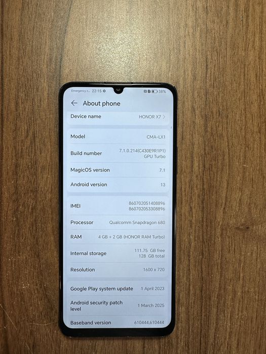 Honor  X7  128GB