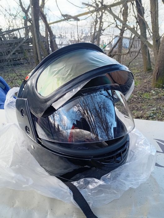 Casca moto - scuter- ATV cu viziera dublă f