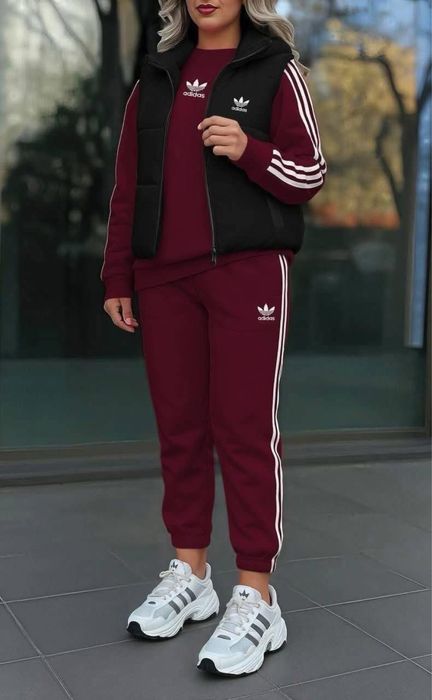 Ватирани дамски комплекти от 3 части