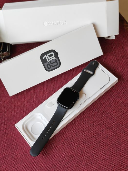Apple Watch Seria 10 (Jet Black) 46mm Aluminium Case/  Full Box cu Garanție Activă (Ofertă  Preț)