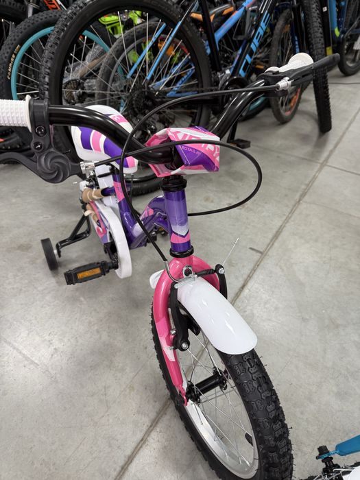 Ново !!Детски велосипед SPRINT - Alice, 16", 203 mm, бял/лилав