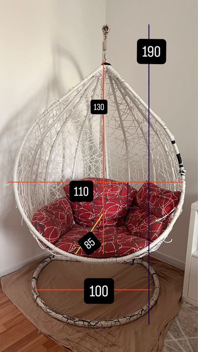 Качели кокон двухместные