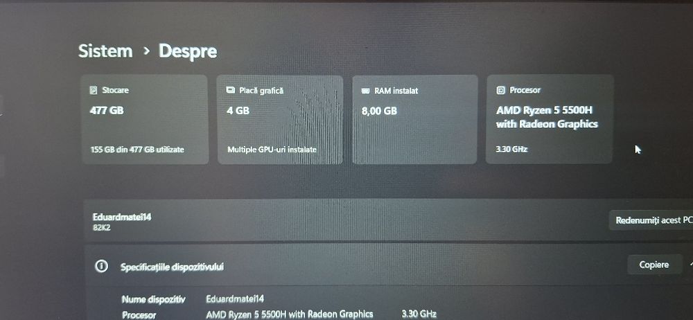 vând laptop ideaped gaming 3 urgent!!