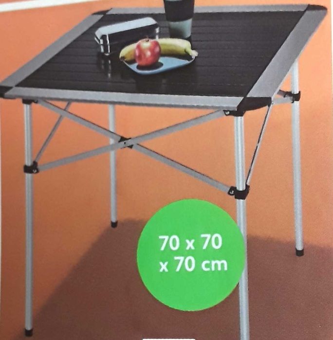 Masa pliabila din Aluminiu pentru camping,picnic 70x70x70 NOUA 120 Lei