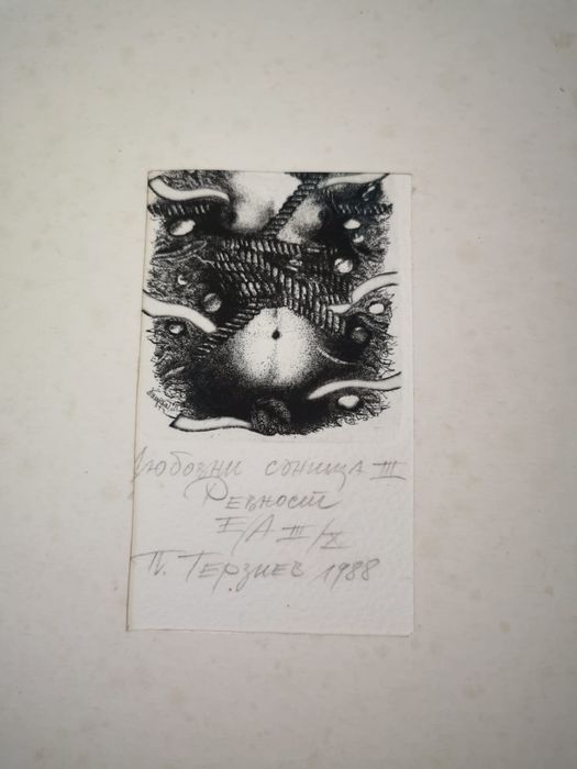 Антикварна картина на жена от Сачико Имай Япония голяма в рамка