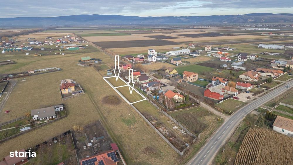 Două Loturi Alăturate de 500 mp Disponibile în Bod, Strada Gării