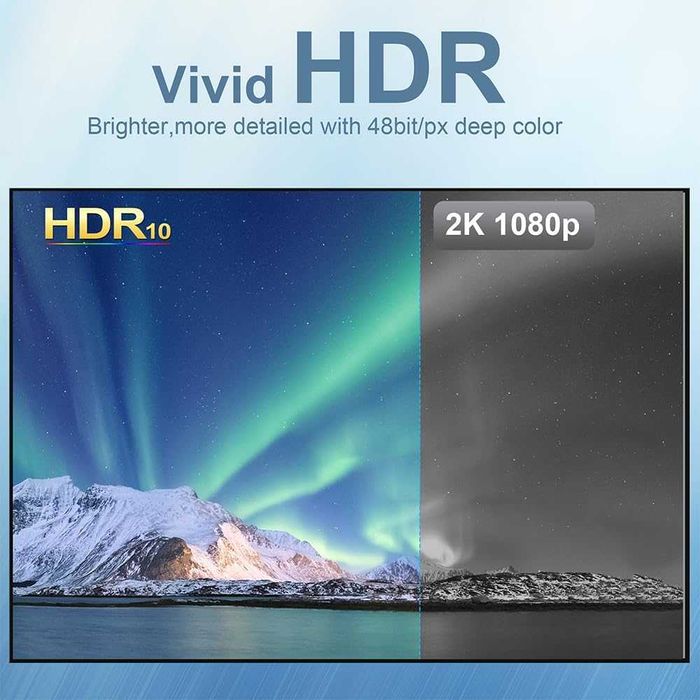 USB C към HDMI 2.1 кабел, 1,8 м, 8K/60Hz, Thunderbolt 3/4/5 към HDMI