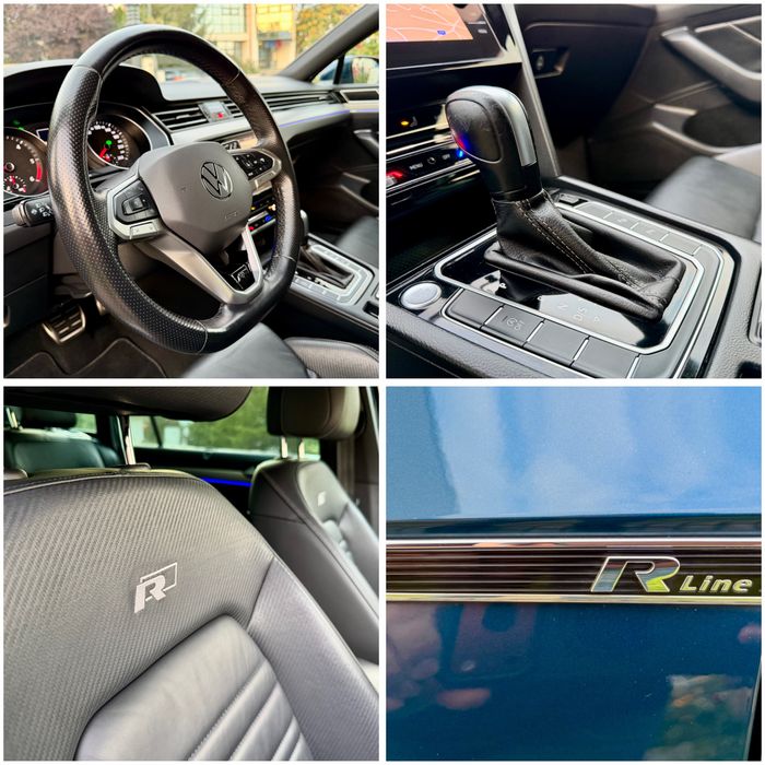 Vw Passat B 8.5 Facelift - R Line - 2021 - 2.0 TDI - 150 Cp - 168.800 Km - Istoric la Zi - IQ LIGHT - AquaMarin Blue Ultra Merallic