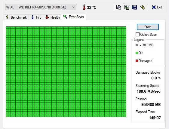 WD Red 1TB – NAS HDD – 3.5" SATA – funcționează impecabil, test inclus
