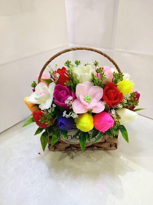 Цветы из мыло, совунли гуллар 60 000 дан бошланади