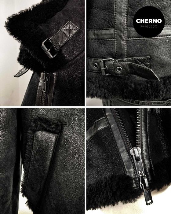 Мъжко бомбър яке от естествена агнешка кожа LEVI'S MADE & CRAFTED M•L