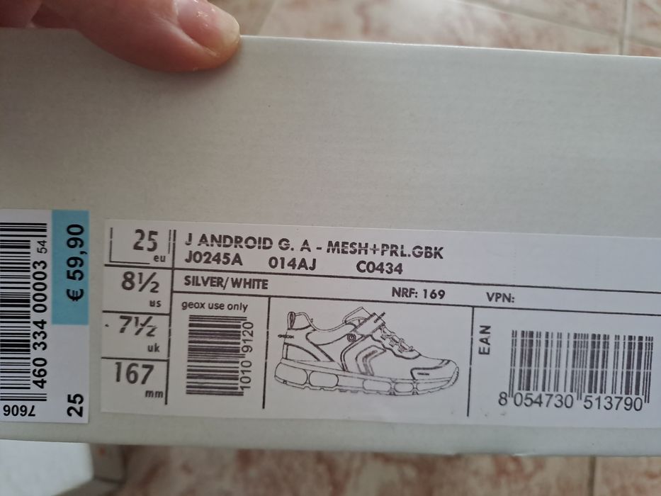 Adidasi noi geox respira cu lumini