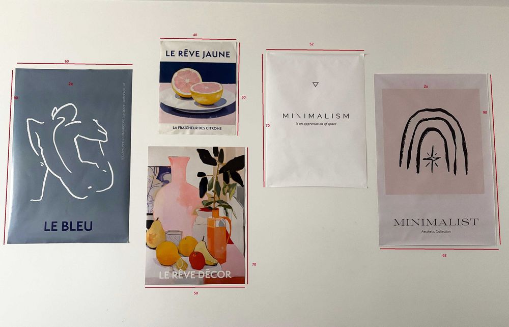 Лот от 7 постери плакати за стена