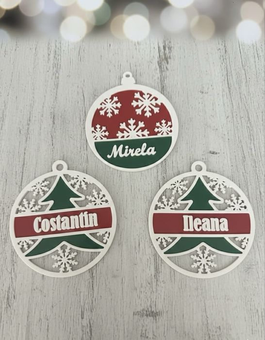 Globuri Crăciun Personalizate cu Nume