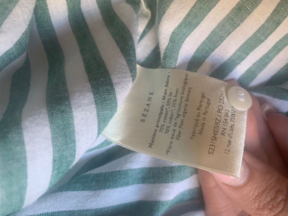 Дамска риза райе Sézane Paris, размер 40(М/L)