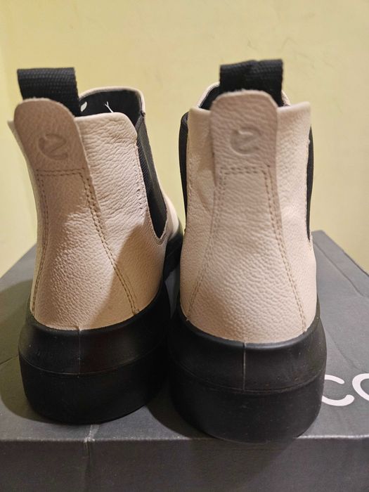 ботинки кожаные, ecco, 39 размер