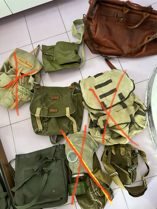 Rucsac army, ranita panza vintage, geanta piele voiaj