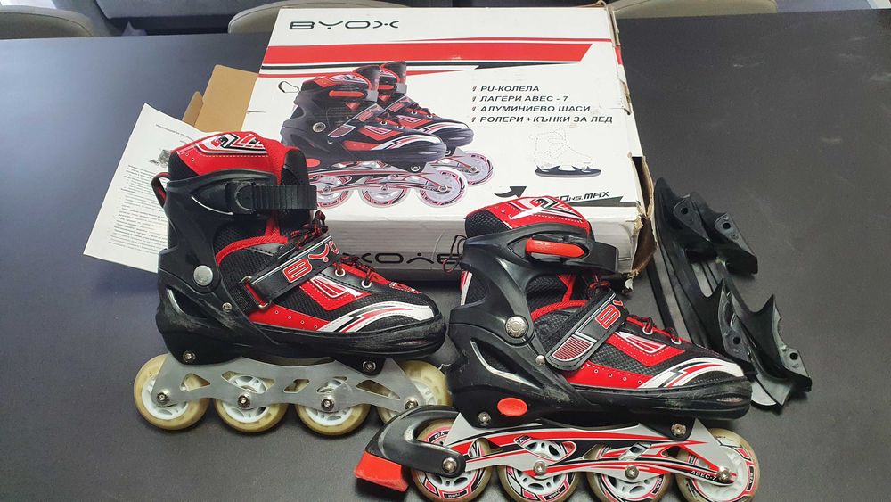 Детски регулируеми ролери 2в1