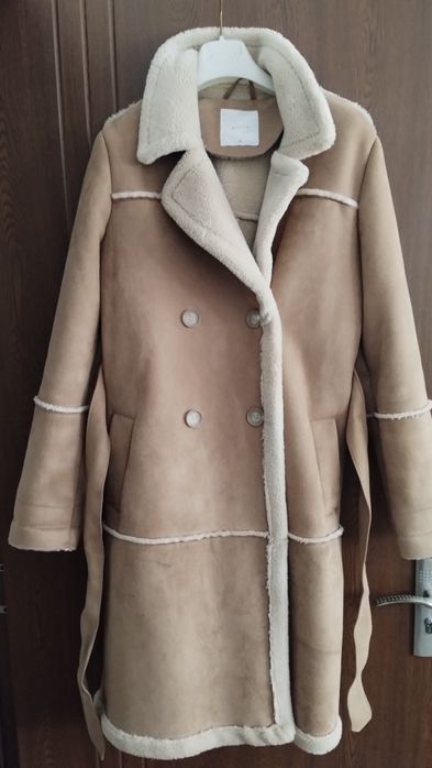 Palton îmblănit piele întoarsă Mohito