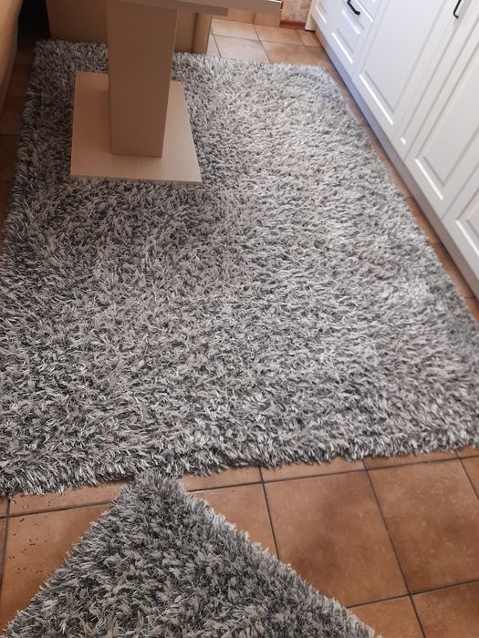 Set 6 covoare pufoase gri