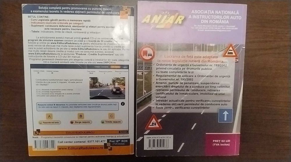 Noul cod rutier: curs legislație rutieră -A, B, BE. Întrebări și teste