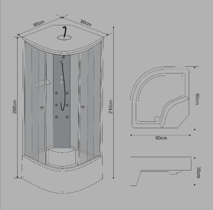 Cabina de duș de vânzare