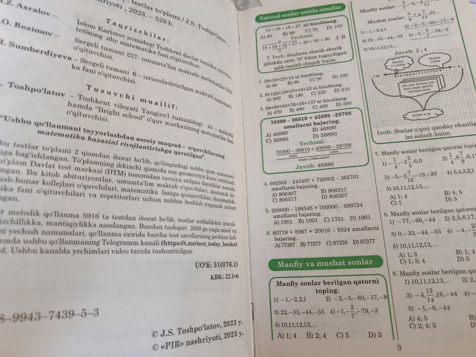 Matematika Master kitobi
