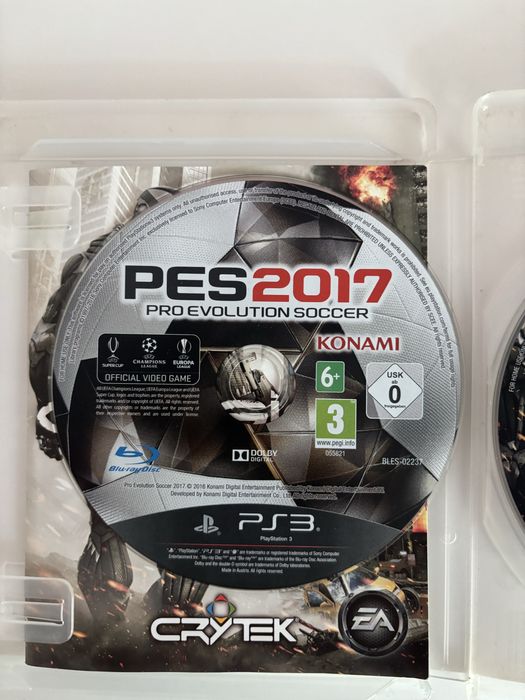 Pachet jocuri PS3: Crysis 2 + PES 2017
