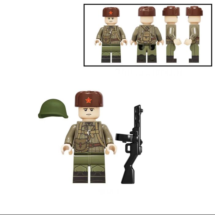 Набор минифигурок солдат ВОВ
